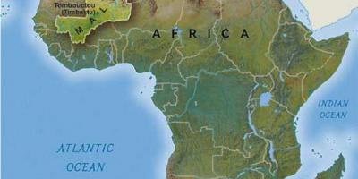 Mali afrique de l'ouest de la carte