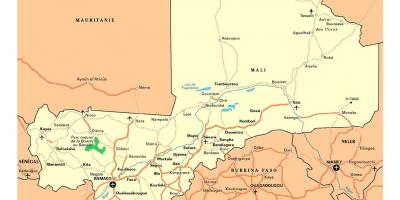 Carte du Mali villes